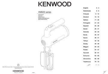 Kenwood Electronics HM620 mixer Manual | Manualzz