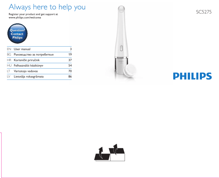 Philips SC5275/10, SC5275/16, SC5275/33, SC5278, SC5275/34, SC5275/14, SC5275/11 User manual Philips SC5275/10, SC5275/16, SC5275/33, SC5278, SC5275/34, SC5275/14, SC5275/11 User manual