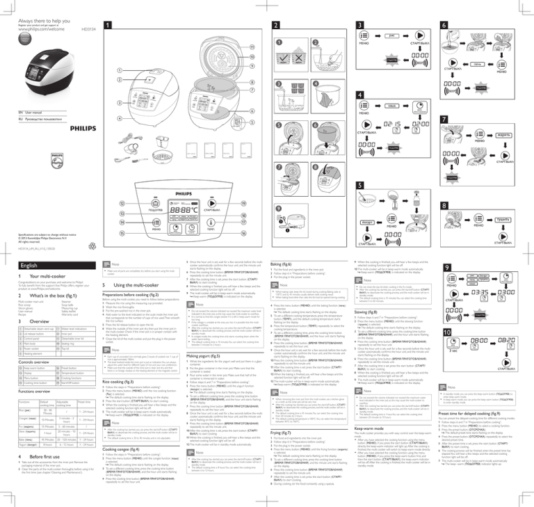 Philips HD3134/00 User manual Philips HD3134/00 User manual