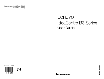 Lenovo IdeaCentre B350 User guide | Manualzz Lenovo IdeaCentre B350 User guide | Manualzz