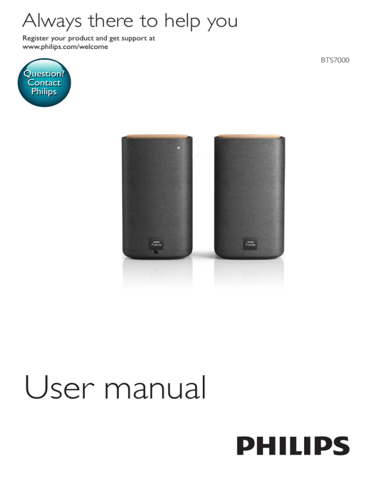 Philips BTS7000 User manual Philips BTS7000 User manual