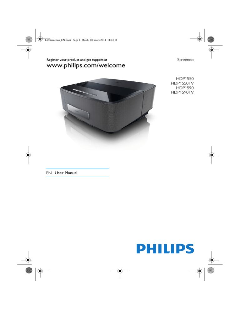 Philips HDP1590 User manual Philips HDP1590 User manual