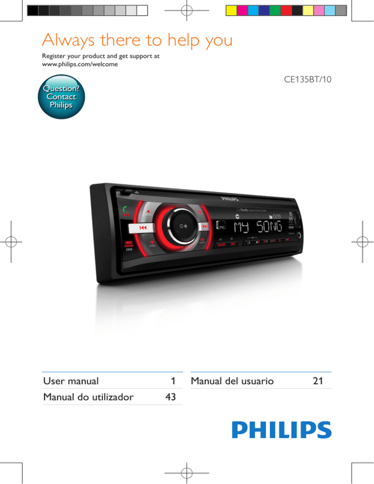 Philips CE135BT User manual Philips CE135BT User manual