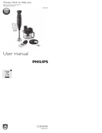 Philips HR1337/00 User manual User manual | Manualzz