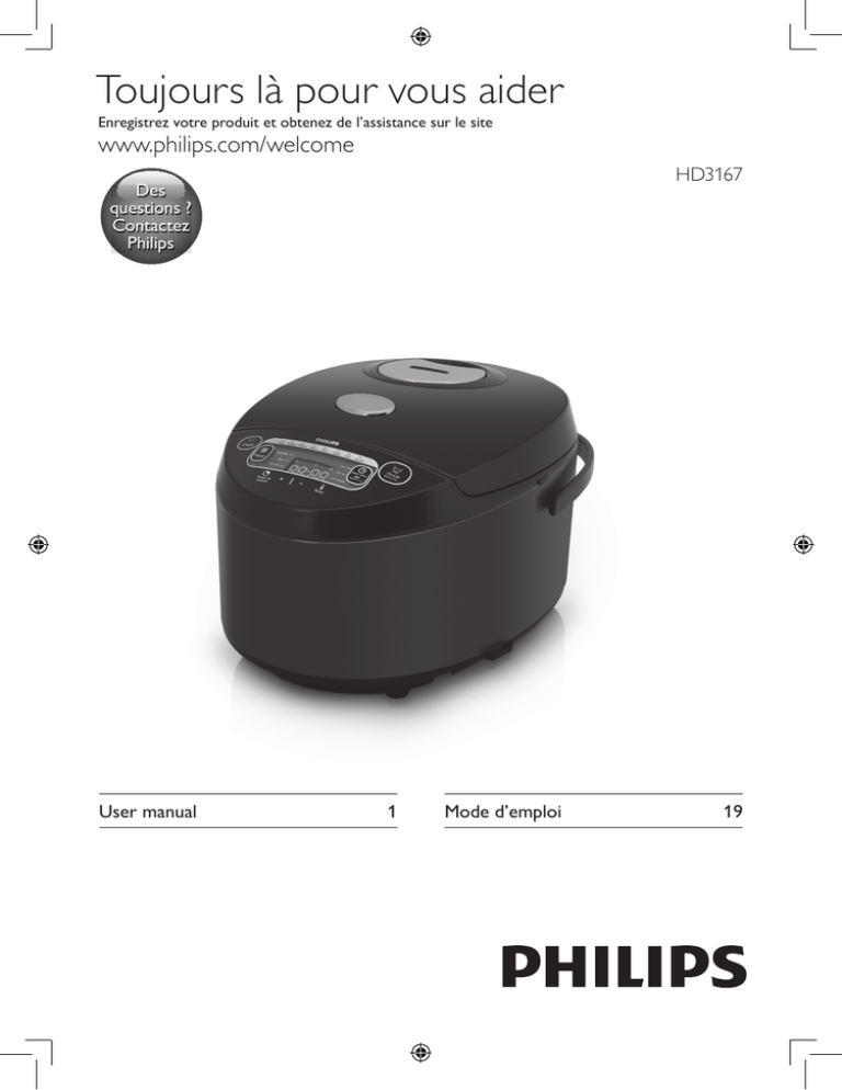 Philips HD3167 User manual Philips HD3167 User manual