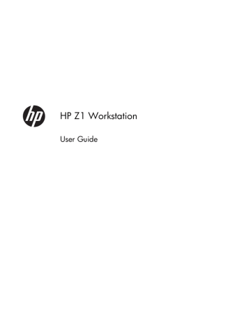 HP Z1 User guide | Manualzz HP Z1 User guide | Manualzz