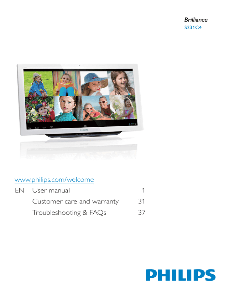 Philips S231C4AFD/00, S231C4AFD, S231C4AFD/69 User manual Philips S231C4AFD/00, S231C4AFD, S231C4AFD/69 User manual