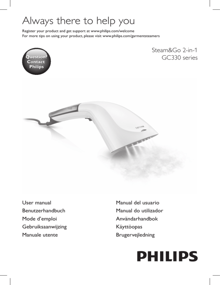 Philips GC330/40, GC332 User manual Philips GC330/40, GC332 User manual