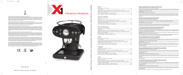 Illy Francis X1 Black Manual | Manualzz