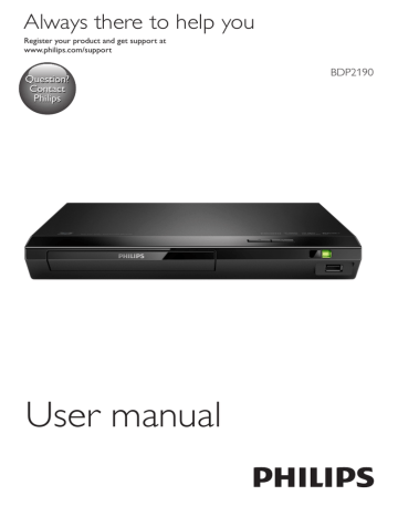 Philips BDP2190 User manual Philips BDP2190 User manual