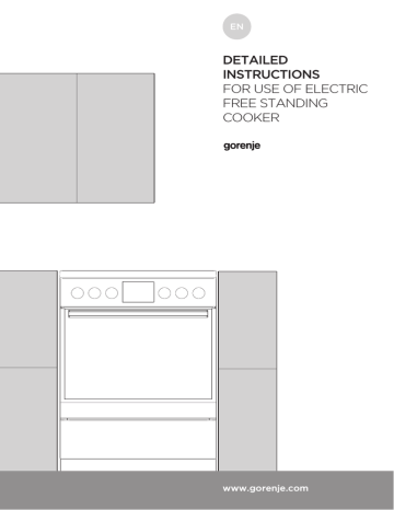 Gorenje EC637E14WX Instruction manual Gorenje EC637E14WX Instruction manual