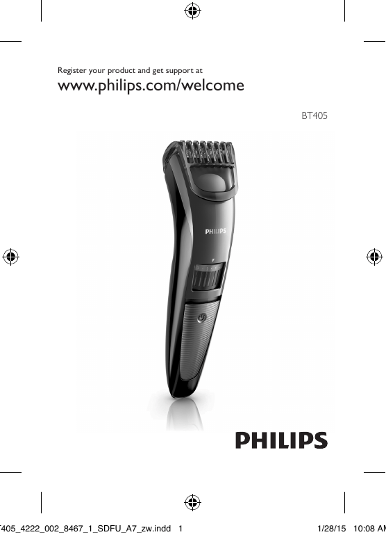 Philips BT405 User manual Philips BT405 User manual