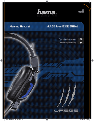 Hama uRage SoundZ Essentia User manual Hama uRage SoundZ Essentia User manual