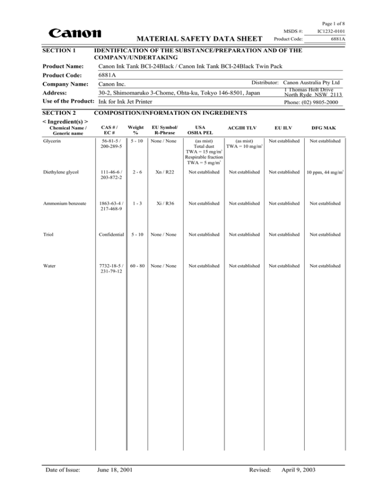 Canon CAN22200 Datasheet Canon CAN22200 Datasheet