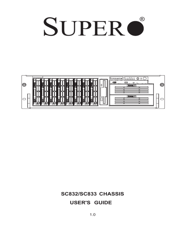 Supermicro CSE-833T-R760/B, CSE-833T-R760B, CSE-833T-R760 Datasheet Supermicro CSE-833T-R760/B, CSE-833T-R760B, CSE-833T-R760 Datasheet