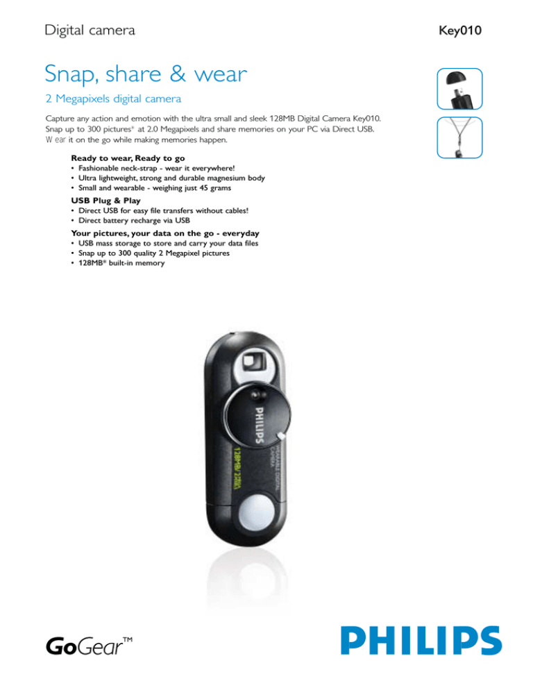 Philips KEY010 Datasheet Philips KEY010 Datasheet