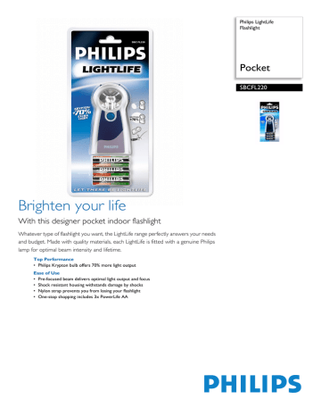 Philips SBCFL220 Datasheet Philips SBCFL220 Datasheet