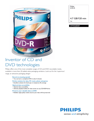 Philips DM4S6B00F/00 User manual Philips DM4S6B00F/00 User manual