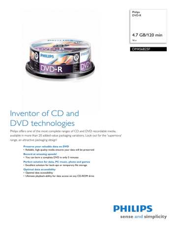 Philips DM4S6B25F/00 User manual Philips DM4S6B25F/00 User manual