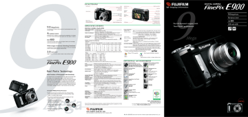Fujifilm Digital Camera Finepix E900 9 Mpix Datasheet | Manualzz