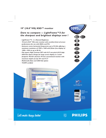 Philips 109S40/00 Datasheet Philips 109S40/00 Datasheet