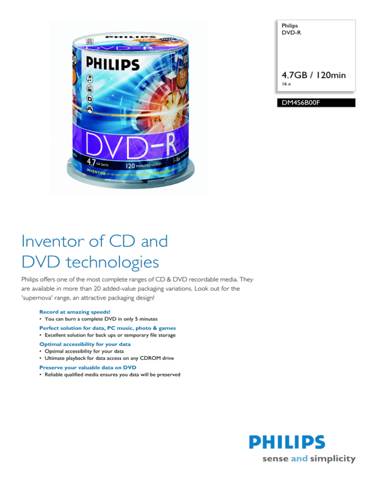 Philips 908210005752 Datasheet Philips 908210005752 Datasheet