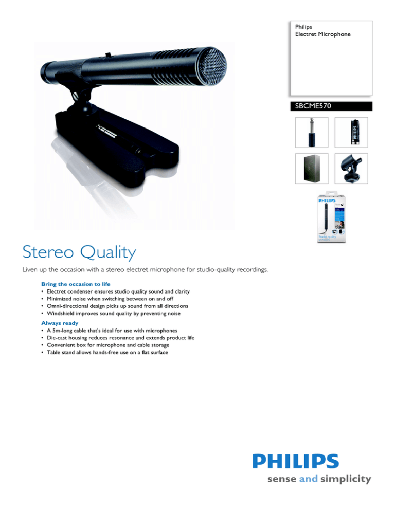 Philips SBCME570/00 Datasheet Philips SBCME570/00 Datasheet