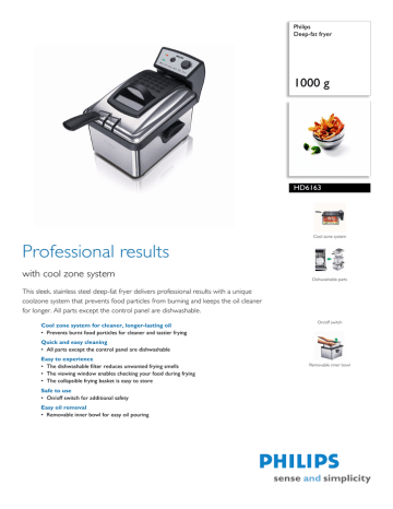 Philips HD6163/00 Datasheet Philips HD6163/00 Datasheet