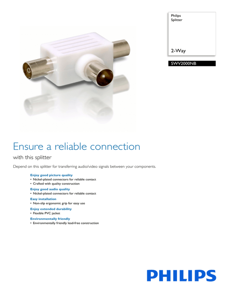 Philips SWV2000NB/97 Datasheet Philips SWV2000NB/97 Datasheet
