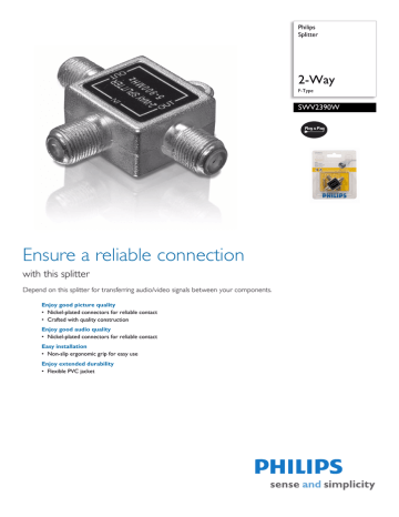 Philips SWV2390W/10 Datasheet Philips SWV2390W/10 Datasheet