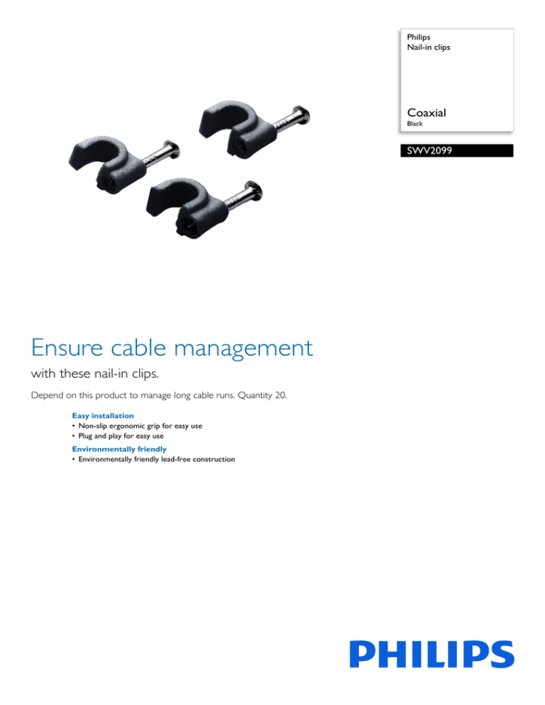 Philips SWV2099/17 Datasheet Philips SWV2099/17 Datasheet