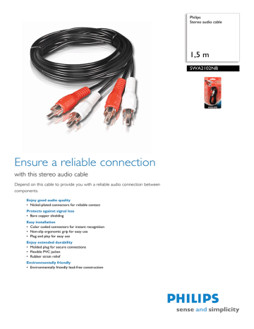 Philips SWA2102NB/97 Datasheet Philips SWA2102NB/97 Datasheet