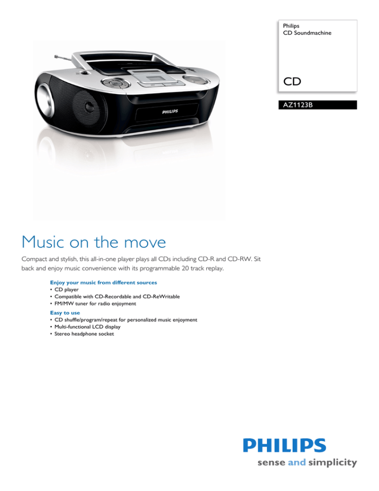 Philips AZ1123B/37 Datasheet Philips AZ1123B/37 Datasheet