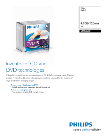 Philips DM4S6S10F/17 User manual Philips DM4S6S10F/17 User manual
