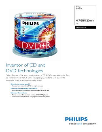 Philips DR4S6B75F/17 Datasheet Philips DR4S6B75F/17 Datasheet