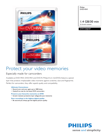 Philips DVD+RW DW1S4J03F null | Manualzz