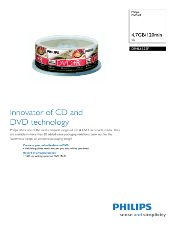Philips DR4L6B25F/17 Datasheet Philips DR4L6B25F/17 Datasheet