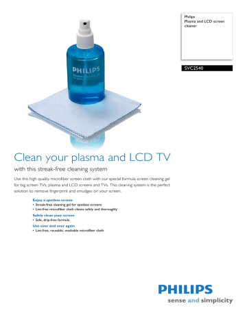 Philips SVC2540/27 User manual Philips SVC2540/27 User manual