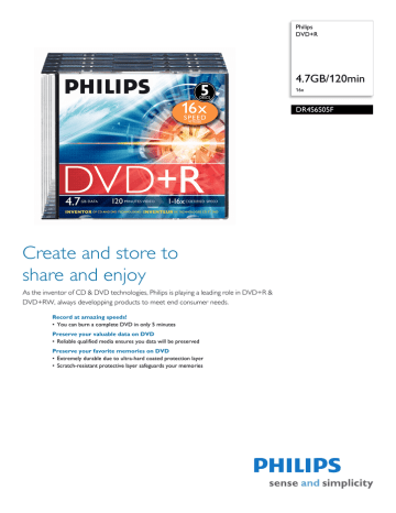 Philips DR4S6S05F/17 Datasheet Philips DR4S6S05F/17 Datasheet