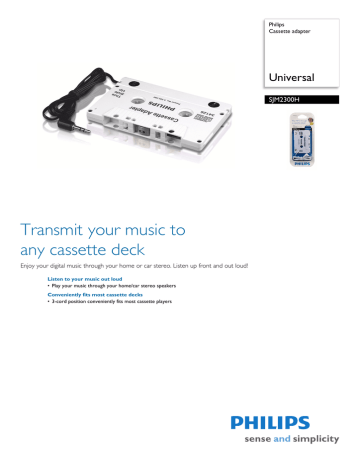 Philips SJM2300H/10 User manual Philips SJM2300H/10 User manual