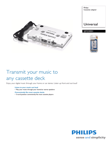 Philips SJM2300H/27 Datasheet Philips SJM2300H/27 Datasheet