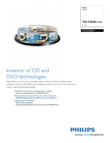 Philips CR7D5QB10/00 User manual Philips CR7D5QB10/00 User manual