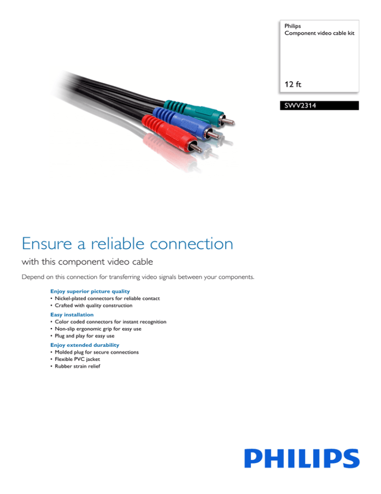 Philips SWV2314/17 Datasheet Philips SWV2314/17 Datasheet