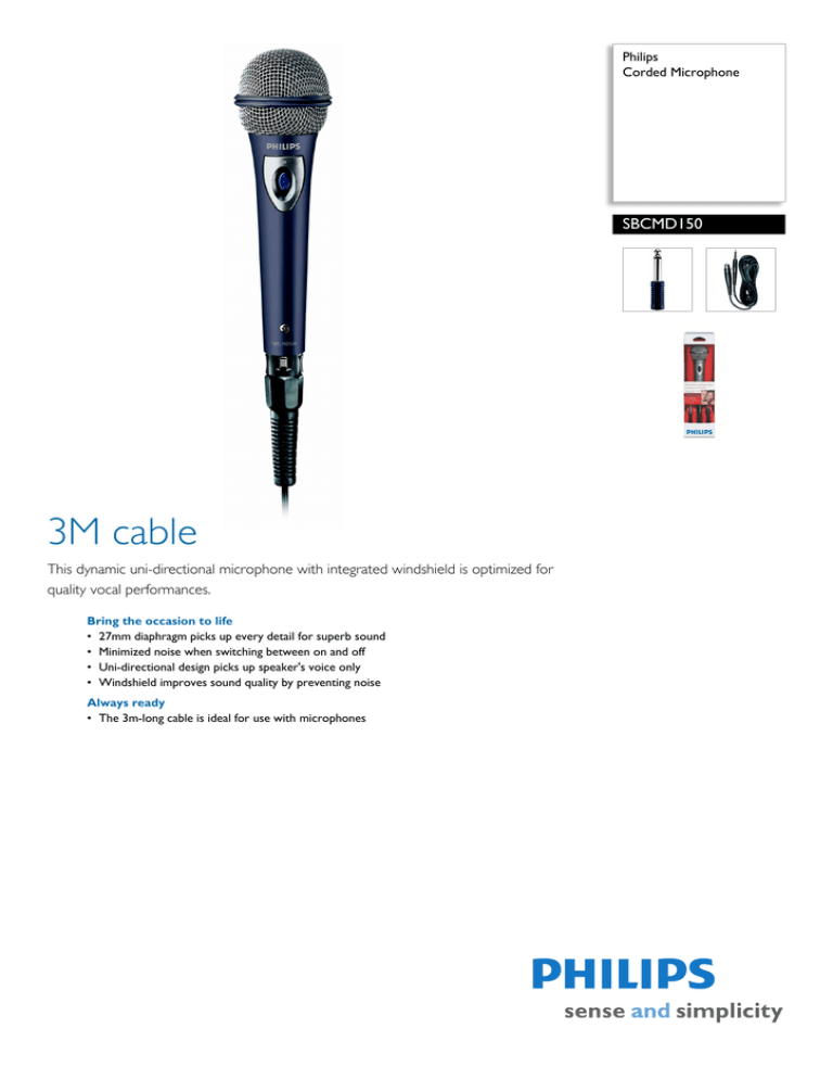 Philips SBCMD150/01 Datasheet Philips SBCMD150/01 Datasheet