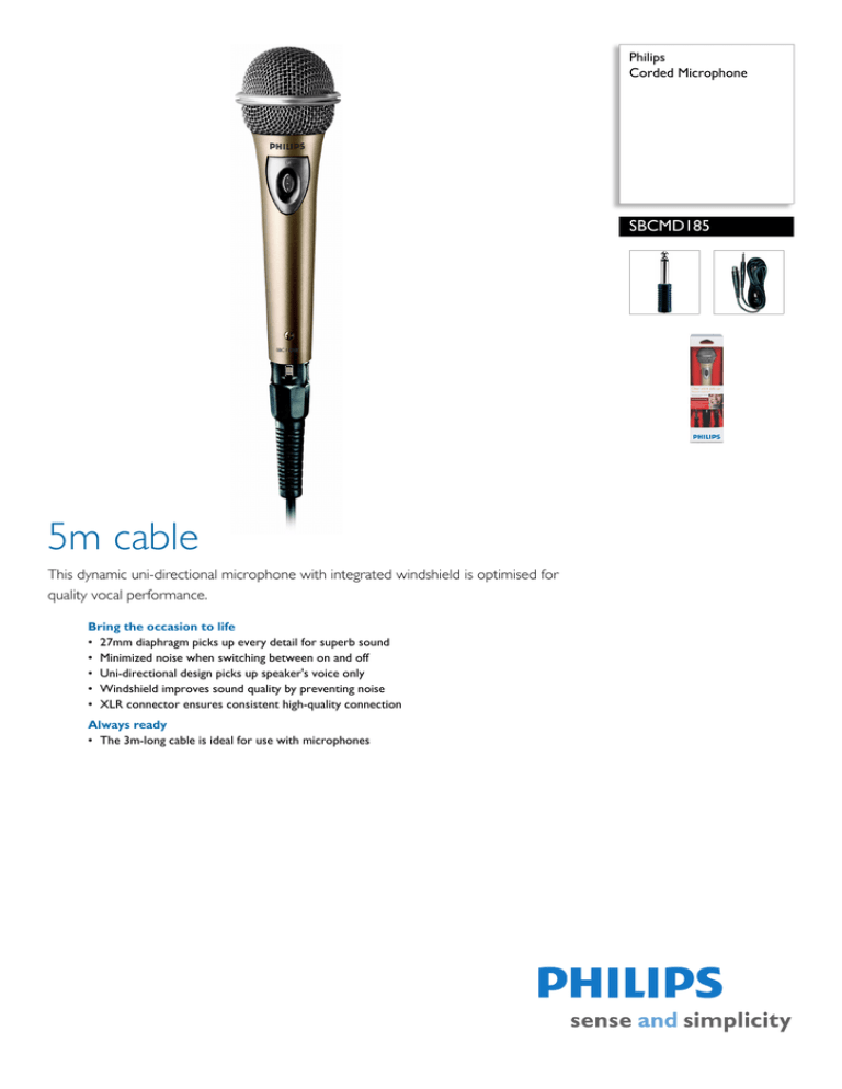 Philips SBCMD185/00 Datasheet Philips SBCMD185/00 Datasheet