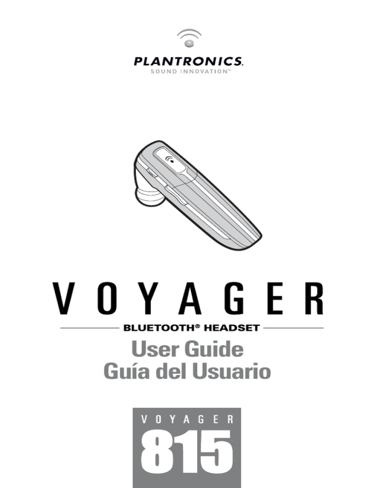 Plantronics 76250-05, Voyager 815 Ficha de datos Plantronics 76250-05, Voyager 815 Ficha de datos