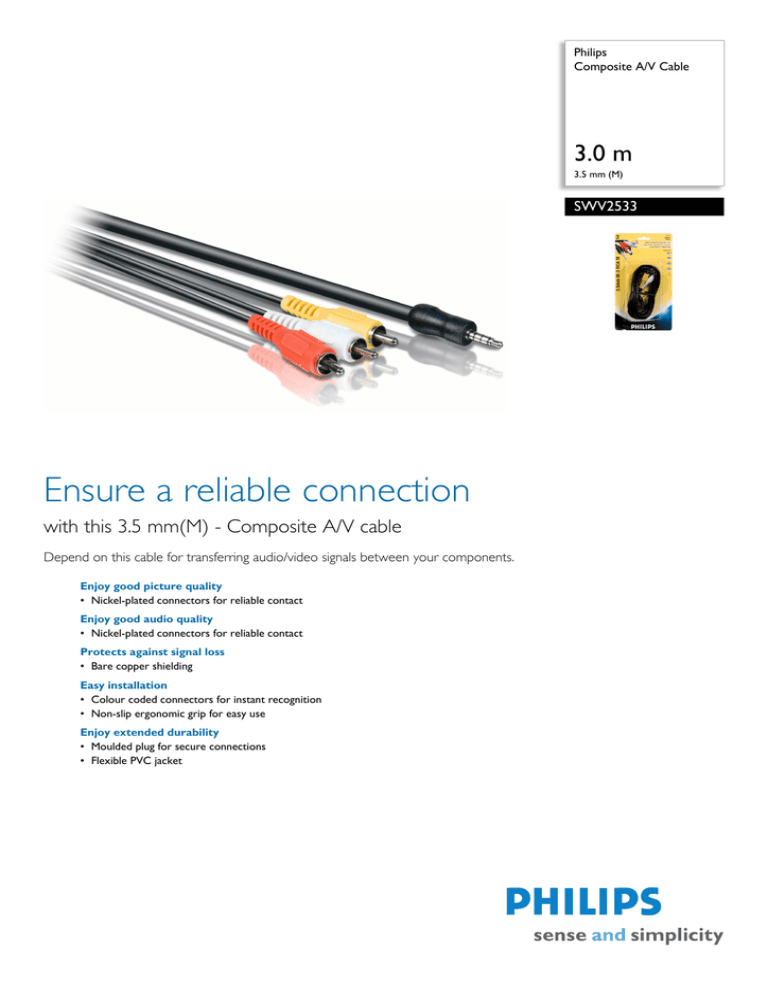 Philips SWV2533/10 Datasheet Philips SWV2533/10 Datasheet