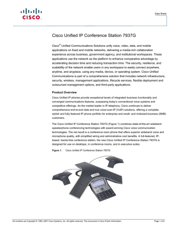 Cisco Microphone Kit Datasheet | Manualzz Cisco Microphone Kit Datasheet | Manualzz