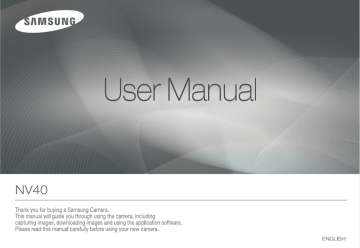 Samsung EC-NV40ZBDA/DE, NV30 - Digital Camera - Compact User manual Samsung EC-NV40ZBDA/DE, NV30 - Digital Camera - Compact User manual