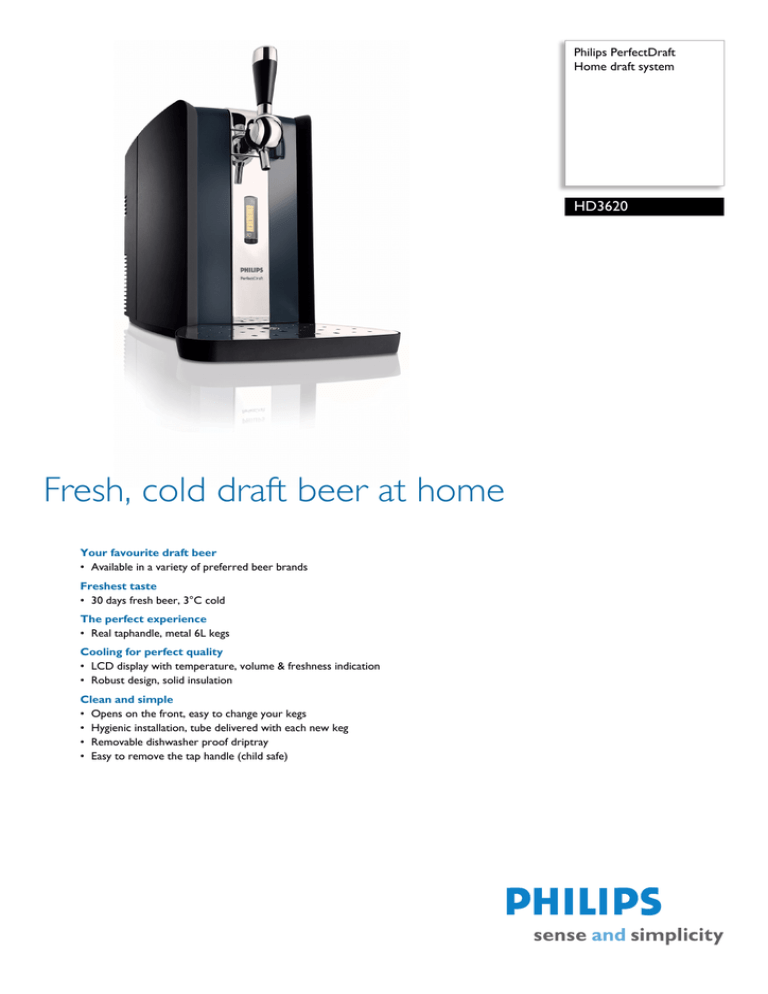 Philips HD3620 Datasheet Philips HD3620 Datasheet